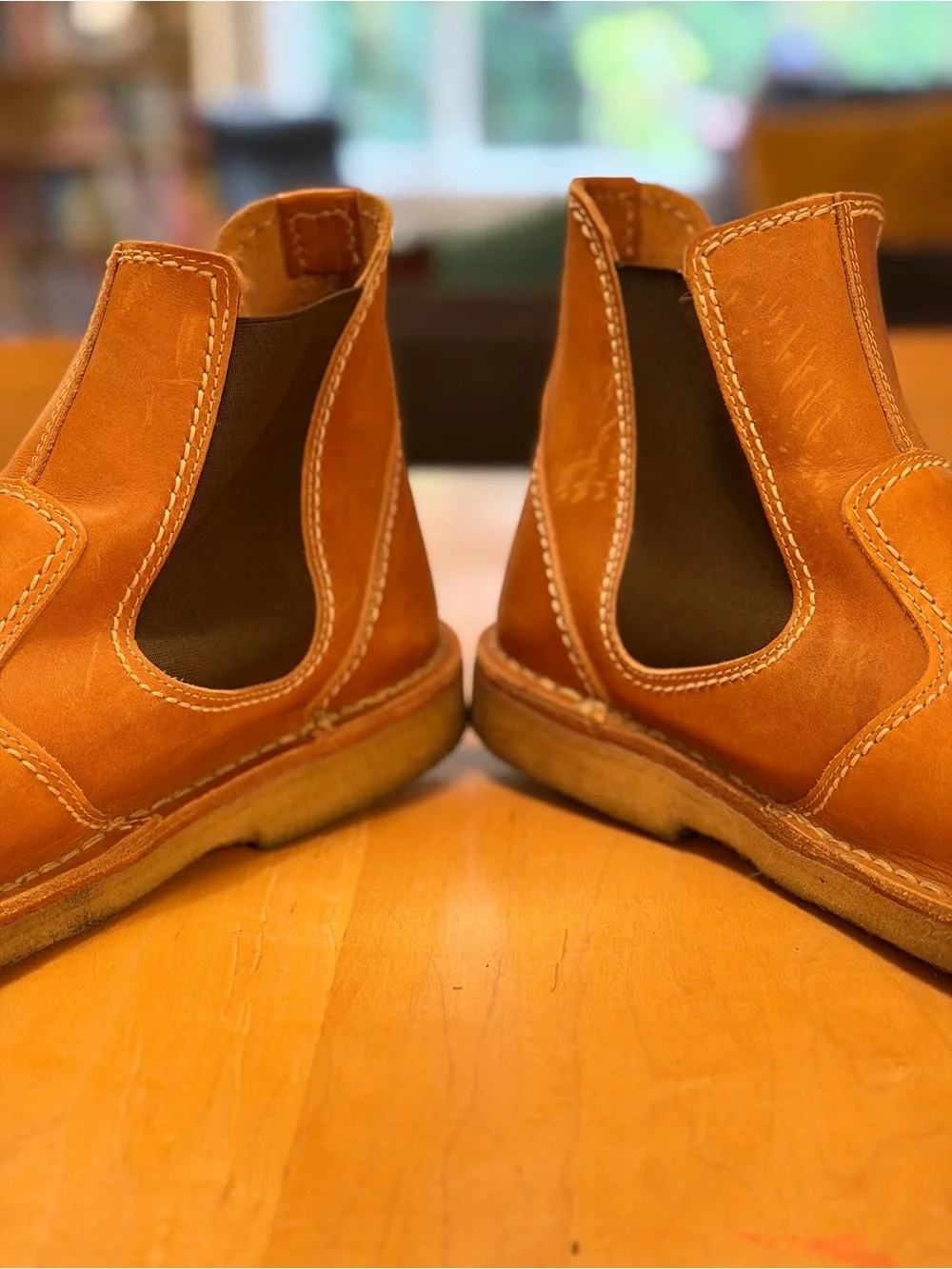 Duckfeet ROSKILDE Chelsea Boots - Tan Leather EU 44